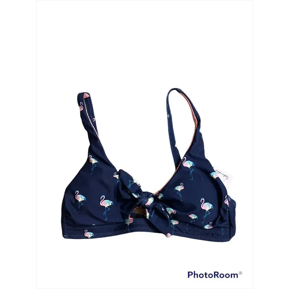 Splendid Take Wing Tie Front Hltr Size XS